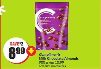 Chalo FreshCo Compliments milk chocolate almonds 900 g offer