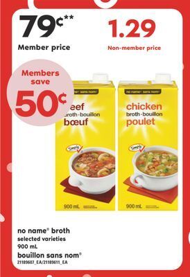 Valu-mart Bouillon sans nom 900 ml offer