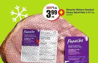 Chalo FreshCo Panache hickory-smoked honey spiral ham 8.80/kg offer