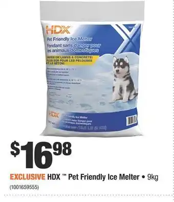 Home Depot Hdx™ pet friendly ice melter offer