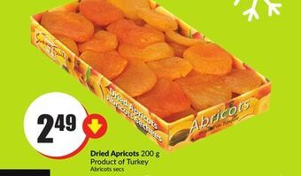 Chalo FreshCo Dried apricots 200 g product of turkey offer