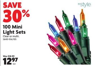 Home Hardware 100 mini light sets offer