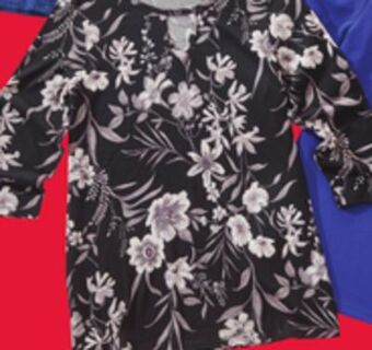 Giant Tiger Classic editions women's printed 3/4 sleeve top offer