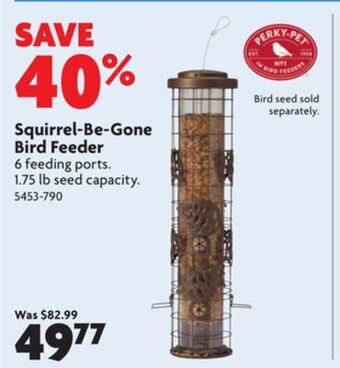 Home Hardware Squirrel-be-gone bird feeder offer