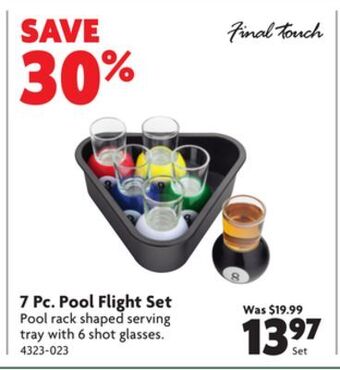 Home Hardware 7 pc. pool flight set offer