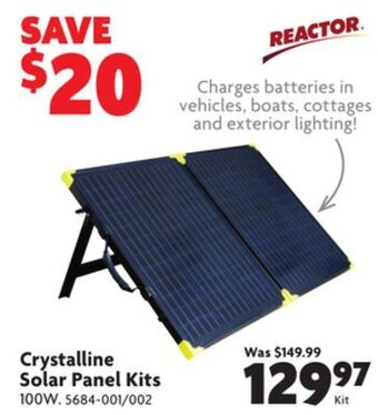 Home Hardware Crystalline solar panel kits offer