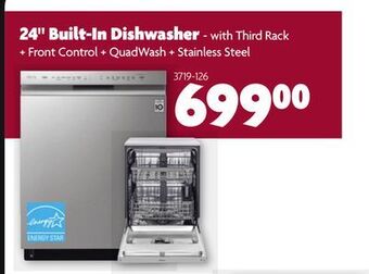 Home Hardware 24" built-in dishwasher offer