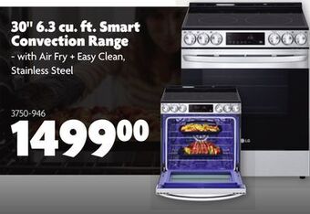 Home Hardware 30" 6.3 cu. ft. smart convection range offer