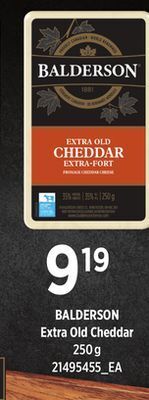 Zehrs Markets Balderson extra old cheddar, 250g offer