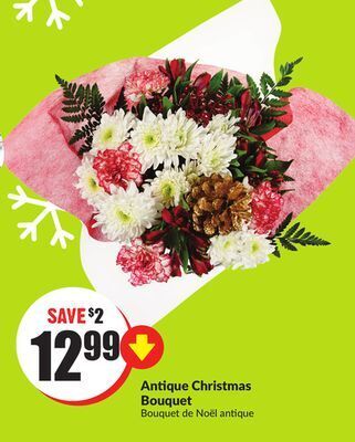 FreshCo Antique christmas bouquet offer