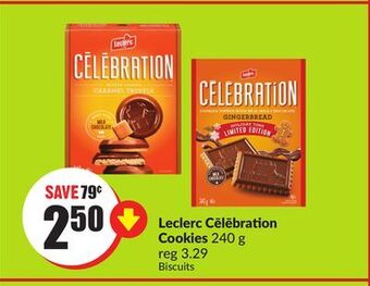 FreshCo Leclerc cēlēbration cookies 240 g offer