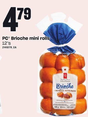 Zehrs Markets Pc® brioche mini rolls, 12's offer