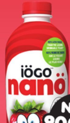 Zehrs Markets Iögo nanö drinkable, 900 ml, yogurt offer