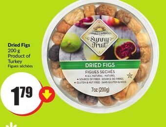 FreshCo Dried figs 200 g product of turkey offer