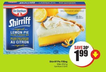 FreshCo Shirriff pie filling 106-212 g offer