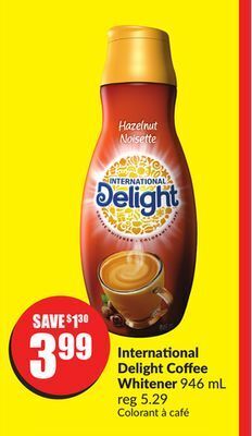 FreshCo International delight coffee whitener 946 ml offer