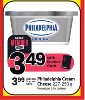 FreshCo Philadelphia cream cheese 227-250 g offer