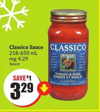 FreshCo Classico sauce 218-650 ml offer