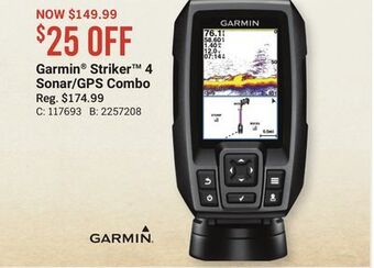 Bass Pro Garmin® striker™ 4 sonar/gps combo offer