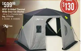 Bass Pro Xps® 6-sided thermal wide-door ice shelter offer