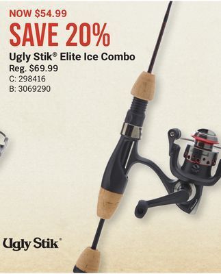Bass Pro Ugly stik® elite ice combo offer