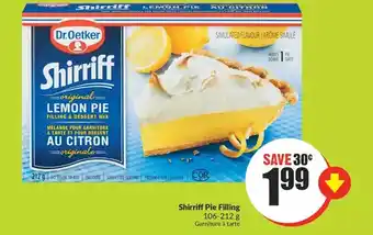 FreshCo Shirriff pie filling offer
