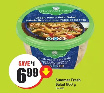 FreshCo Summer fresh salad offer