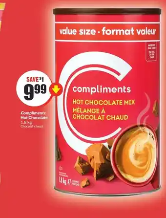 FreshCo Compliments hot chocolate offer