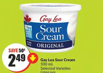 FreshCo Gay lea sour cream offer