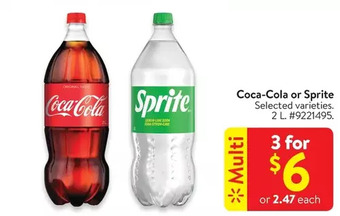 Walmart Coca-cola or sprite offer
