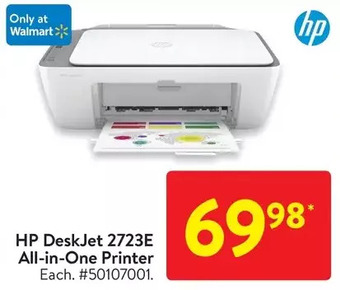 Walmart Hp deskjet 2723e all-in-one printer offer