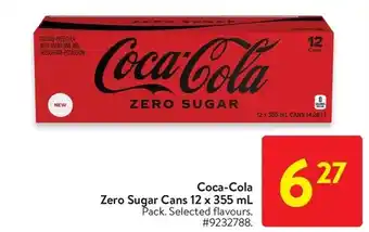 Walmart Coca-cola zero sugar cans offer