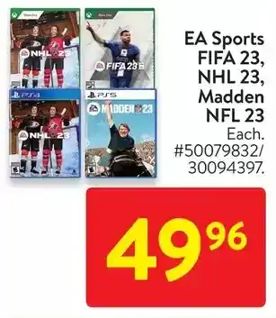 Walmart Ea sports fifa 23, nhl 23, madden nfl 23 offer