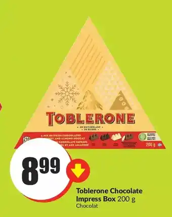 FreshCo Toblerone chocolate impress box offer