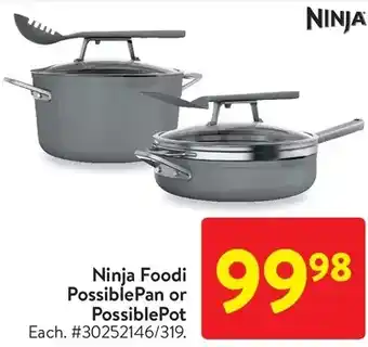 Walmart Ninja foodi possiblepan or possiblepot offer