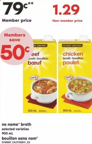 Valu-mart No name broth offer