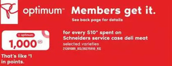 Loblaws Schneiders service case deli meat offer