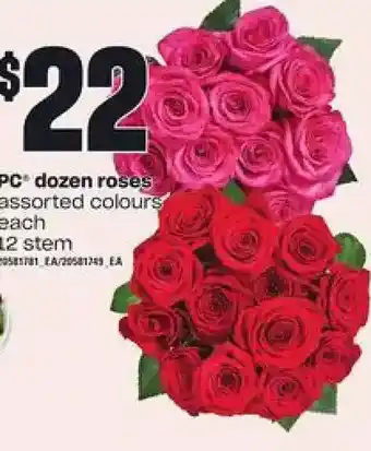 Independent Grocer Pc dozen roses offer