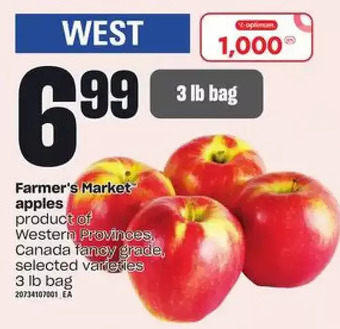 Independent Grocer Farmer's market apples offer