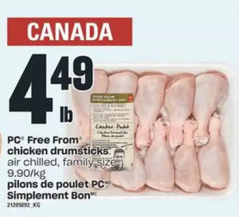 Valu-mart Pc free from chicken drumsticks offer