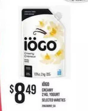 Independent Grocer Iogo creamy yogurt offer