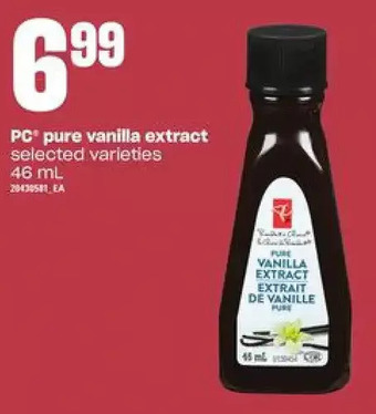 Loblaws Pc pure vanilla extract offer
