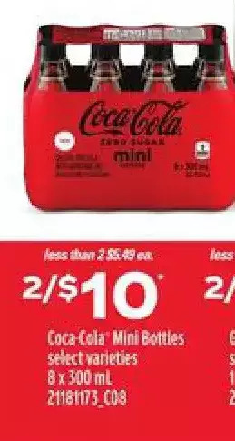 Independent Grocer Coca-cola mini bottles offer