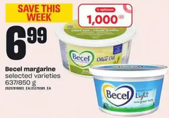 Loblaws Becel margarine offer