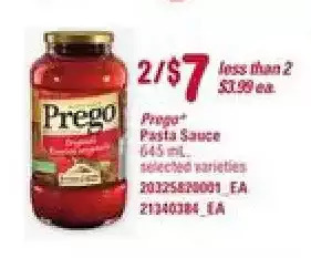 Loblaws Prego pasta sauce offer