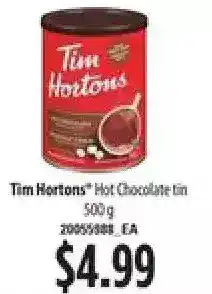 Loblaws Tim hortons hot chocolate tin offer