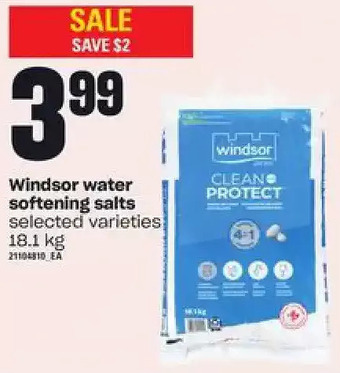 Zehrs Markets Windsor water softening salts offer