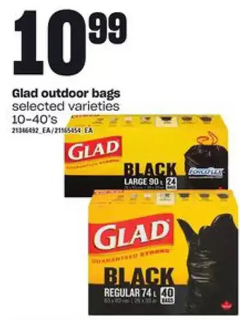 Independent Grocer Glad outdoor bags offer