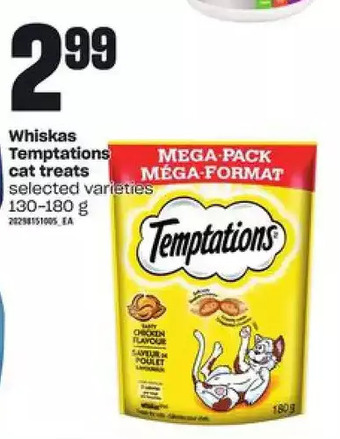 Zehrs Markets Whiskas temptations cat treats offer