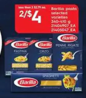 Zehrs Markets Barilla pasta offer